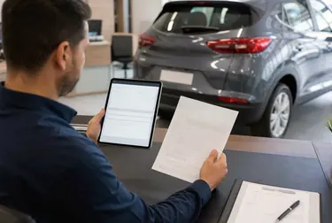 Profissional realizando licenciamento de veículos em Uruguaiana.